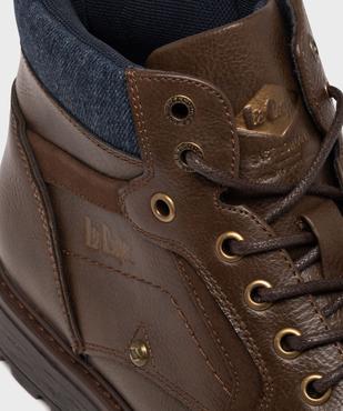 Boots à lacets et zip avec col moelleux en jean  homme - Lee Cooper vue6 - LEE COOPER - GEMO