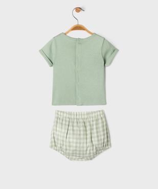 Ensemble 2 pièces bébé tee-shirt et short vue6 - GEMO(BB COUCHE) - GEMO