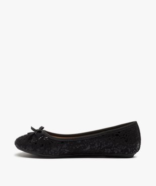 Ballerines fille unies en matière vernie et mate vue3 - GEMO (ENFANT) - GEMO