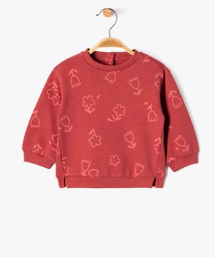 Sweat à motifs intérieur molletonné bébé fille vue1 - GEMO(BEBE DEBT) - GEMO