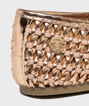 Ballerines métallisées à tressage ajouré fille - LuluCastagnette vue6 - LULUCASTAGNETTE - GEMO