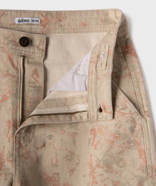 Pantalon loose imprimé en coton stretch garçon vue3 - GEMO (JUNIOR) - GEMO