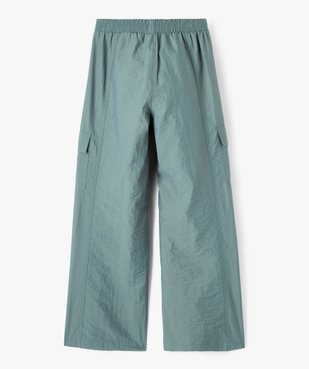 Pantalon en toile de parachute avec poches à rabat fille vue4 - GEMO (JUNIOR) - GEMO