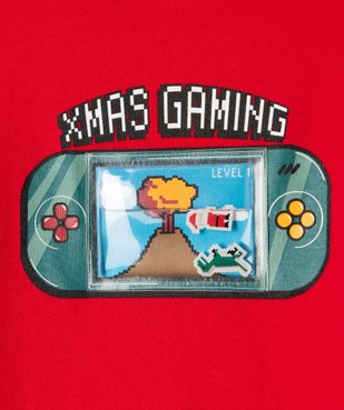 Tee-shirt à manches longues avec motif de Noël animé garçon vue2 - GEMO 4G GARCON - GEMO