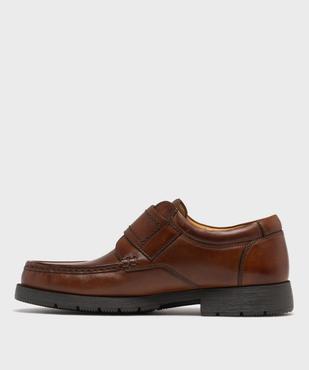 Chaussures bateau homme confort dessus cuir uni vue10 - PIERRE CARDIN CONFORT - GEMO