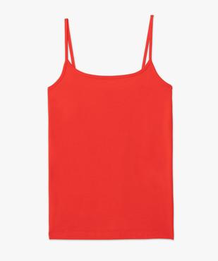 Débardeur uni à fines bretelles femme vue4 - GEMO (MAILLE) - GEMO