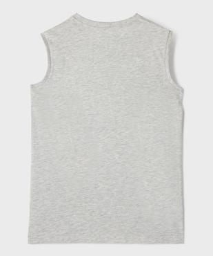 Débardeur uni en coton garçon vue3 - GEMO 4G GARCON - GEMO