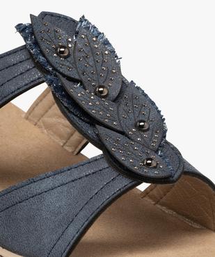 Sandales confort forme mule femme avec fermeture scratch vue6 - G'FLEX - GEMO