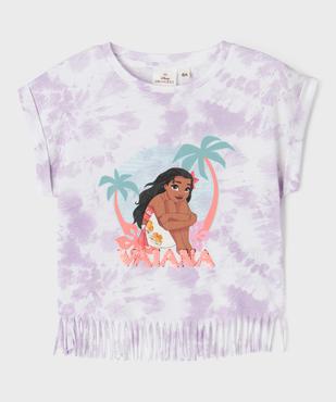 Tee-shirt manches courtes à franges motif Vaiana fille - Disney vue1 - VAIANA - GEMO