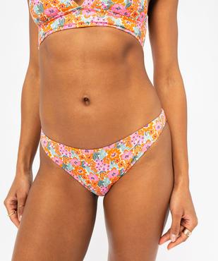 Bas de maillot de bain à motifs fleuris femme vue1 - GEMO 4G FEMME - GEMO