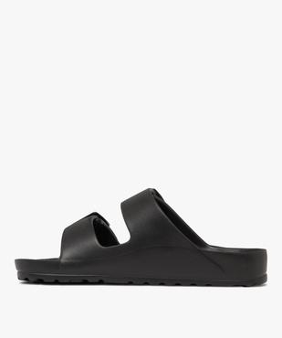 Mules de piscine femme à larges brides à boucle avec semelle crantée vue3 - GEMO (PLAGE) - GEMO