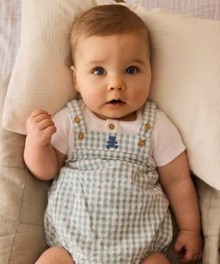 Ensemble 2 pièces bébé garçon body et barboteuse - LuluCastagnette vue1 - LULU CASTAGNETTE G4G D - GEMO