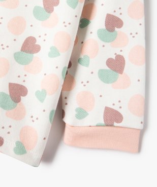 Pyjama bébé fille imprimé deux pièces vue3 - GEMO(BB COUCHE) - GEMO