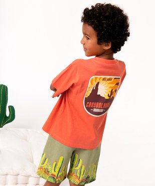 Tee-shirt garçon à manches courtes avec motif dos vue5 - GEMO (ENFANT) - GEMO