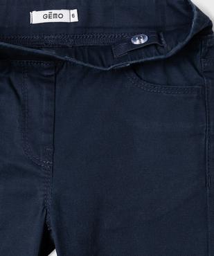 Pantalon slim avec taille ajustable fille vue2 - GEMO (ENFANT) - GEMO
