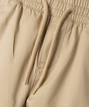 Pantalon jogger en toile de coton garçon vue2 - GEMO (JUNIOR) - GEMO