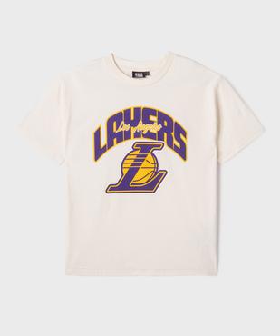 Tee-shirt manches courtes avec motif « Lakers Los Angeles » garçon vue1 - NBA - GEMO