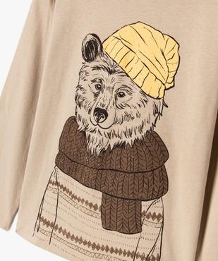 T-shirt manches longues imprimé garçon vue2 - GEMO 4G GARCON - GEMO