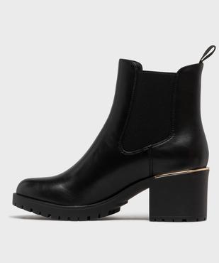 Chelsea boots à semelle crantée femme - 5 Miles vue3 - 5 MILES GEMO FOR GOOD - GEMO