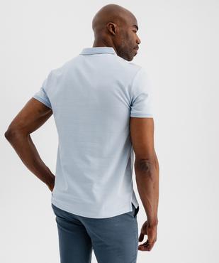 Polo manches courtes avec finitions fantaisie homme vue3 - GEMO (HOMME) - GEMO