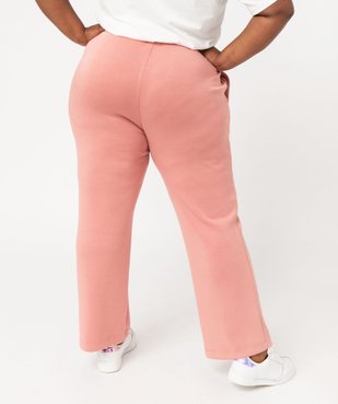 Pantalon en maille avec ceinture élastique femme grande taille vue3 - GEMO(FEMME PAP) - GEMO