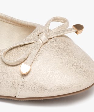 Ballerines femme unies à paillettes avec noeud fantaisie vue6 - VALENTINA BALDA - GEMO
