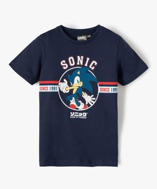 Tee-shirt garçon à manches courtes avec motif – Sonic vue1 - SONIC - GEMO