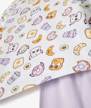 Pyjama fille en jersey imprimé fantaisie vue2 - GEMO (ENFANT) - GEMO