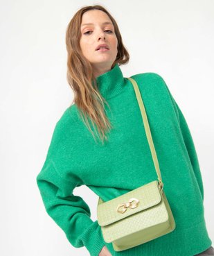 Sac besace femme petit format décoré en relief vue4 - GEMO (ACCESS) - GEMO