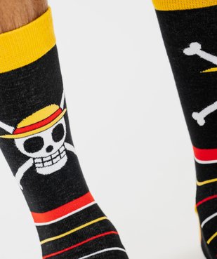 Chaussettes motif robot homme dans boite cadeau (lot de 2) - Freegun X One Piece vue7 - FREEGUN - GEMO