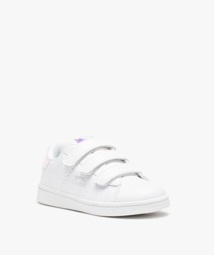 Baskets fille unies à scratchs et détails irisés - Slazenger vue2 - SLAZENGER - GEMO