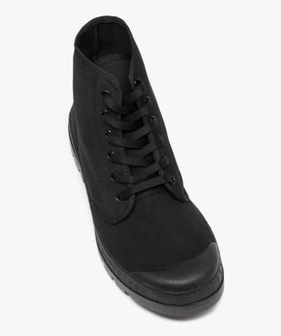 Baskets homme montantes en toile et semelle crantée vue5 - GEMO (CASUAL) - GEMO