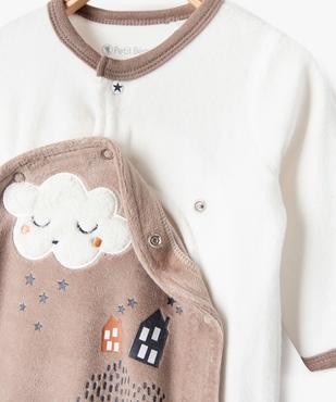 Pyjama bébé naissance avec ouverture sur l’avant - Petit Béguin vue2 - PETIT BEGUIN - GEMO