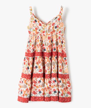 Robe fille à bretelles et décolleté cache-cœur vue3 - GEMO 4G FILLE - GEMO