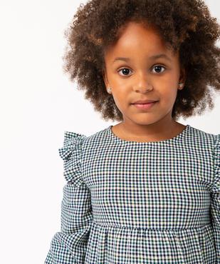 Chemise à manches longues à carreaux fille vue1 - GEMO (ENFANT) - GEMO