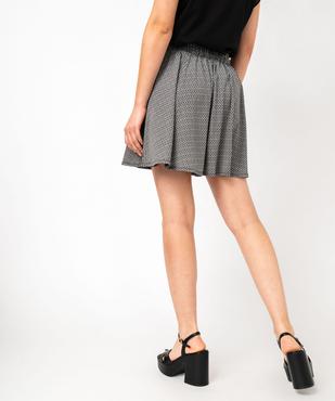 Jupe patineuse en  maille imprimée femme vue3 - GEMO(FEMME PAP) - GEMO