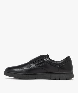 Mocassins homme confort en cuir et à scratch - Pierre Cardin Diffusion vue4 - PIERRE CARDIN CONFORT - GEMO
