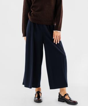 Pantacourt large fluide femme vue1 - GEMO(FEMME PAP) - GEMO