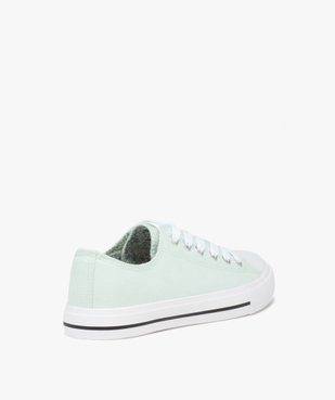 Baskets femme en toile à bout renforcé fermeture lacets vue4 - GEMO 4G FEMME - GEMO