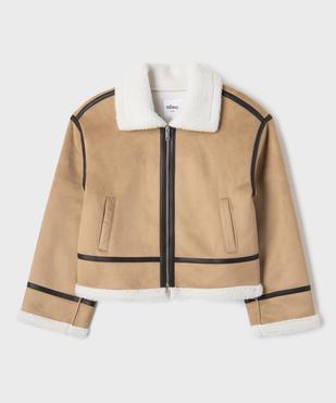 Veste courte style aviateur fille vue1 - GEMO (JUNIOR) - GEMO
