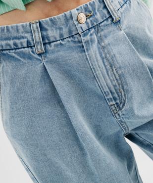 Jean large à pinces en denim léger femme - LuluCastagnette vue2 - LULUCASTAGNETTE - GEMO