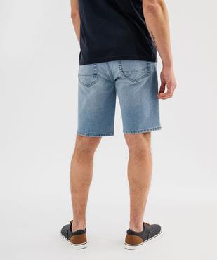 Bermuda en jean delavé coton stretch homme vue3 - GEMO 4G HOMME - GEMO