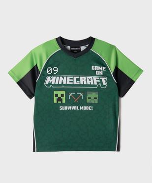 Tee-shirt de sport manches courtes imprimé garçon - Minecraft vue2 - MINECRAFT - GEMO