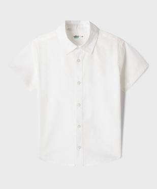 Chemise à manches courtes en tissu fin et uni garçon vue1 - GEMO (ENFANT) - GEMO
