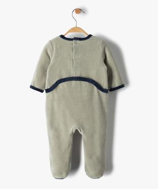 Pyjama bébé garçon en velours avec motif tracteur vue4 - GEMO(BB COUCHE) - GEMO