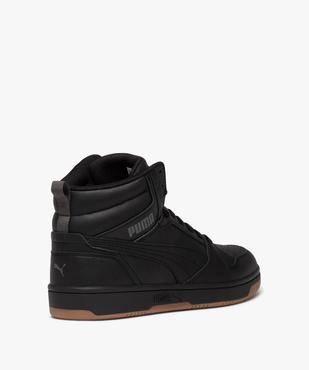 Baskets homme mid-cut unies à lacets - Puma Rebound  vue4 - PUMA - GEMO
