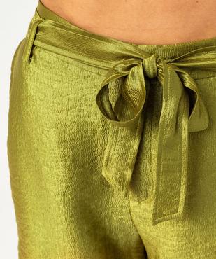 Short ample en viscose gaufrée et satinée femme vue2 - GEMO(FEMME PAP) - GEMO