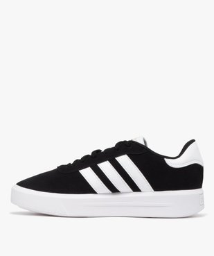 Baskets femme dessus en cuir et à semelle plateforme - Adidas vue3 - ADIDAS - GEMO
