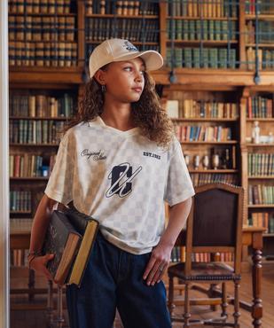 Tee-shirt de sport manches courtes coupe large fille - Camps United vue2 - CAMPS US - GEMO