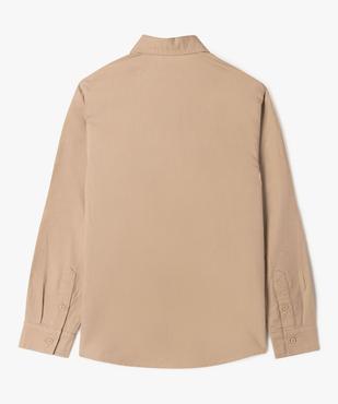 Chemise manches longues en coton lin mélangés garçon vue7 - GEMO (JUNIOR) - GEMO